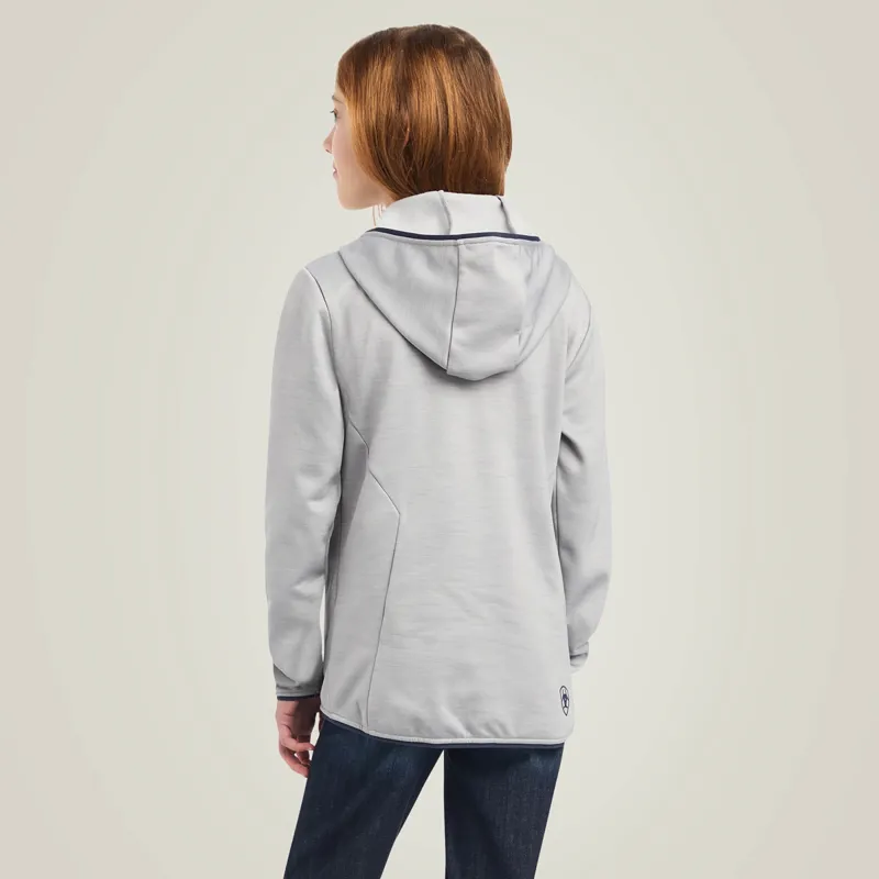 Ariat Youth Byron Full Zip Hoodie - Heather Grey-1